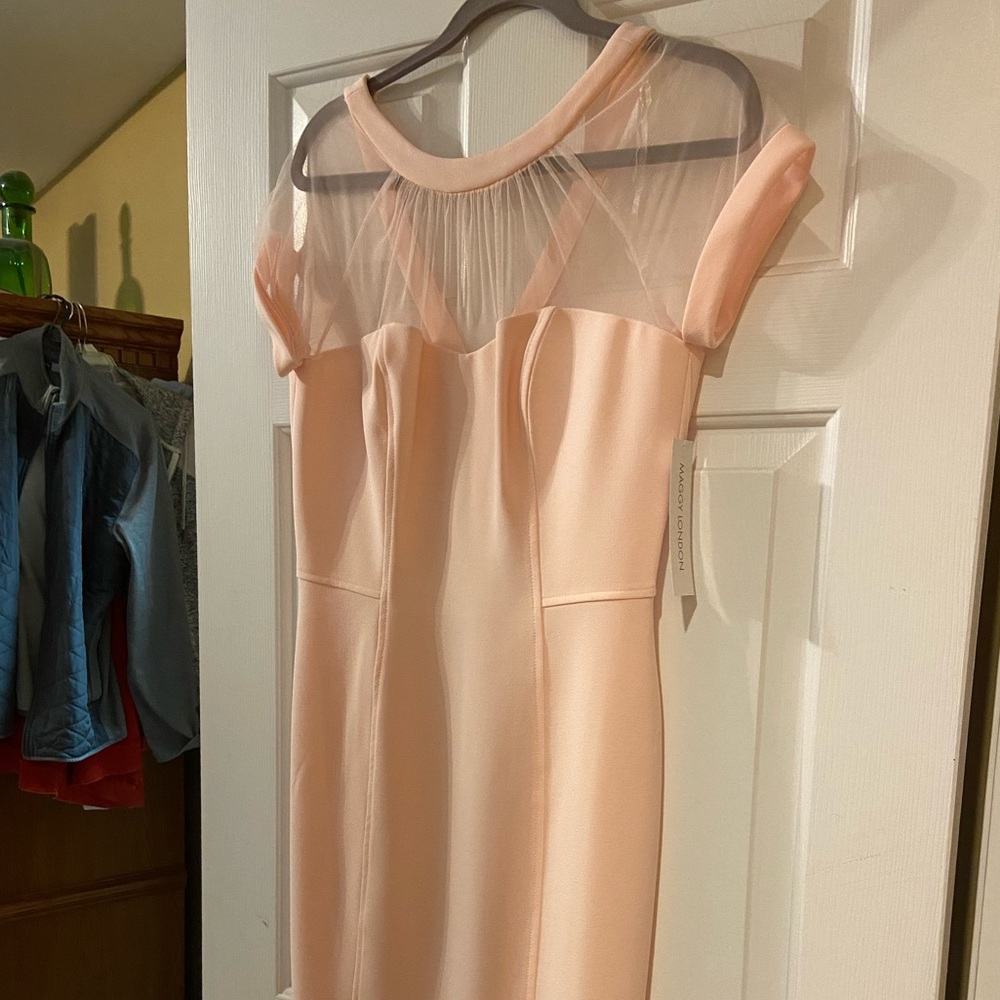 Pink illusion dress